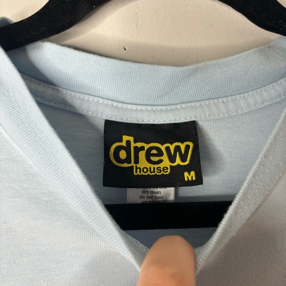 Drew House Mascot Short Sleeve Tee Light Blue Justin Bieber - Picture 3 of 5